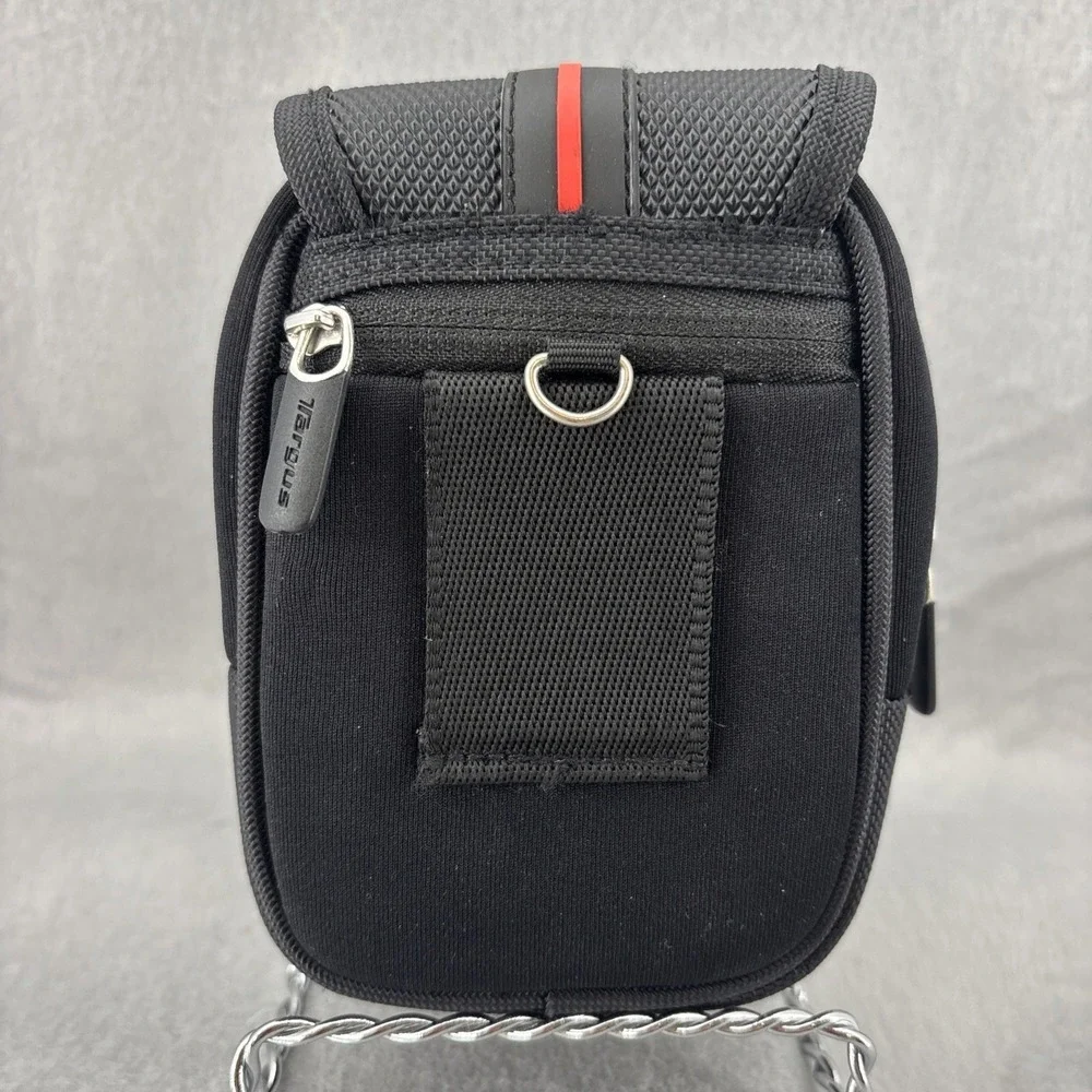 Targus Digital Camera‎ Accessory Case Black Nylon Compact Belt Loop Pockets EUC